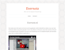 Tablet Screenshot of evernote.nl