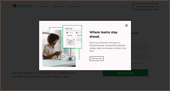 Desktop Screenshot of evernote.com