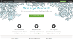 Desktop Screenshot of dev.evernote.com