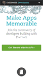 Mobile Screenshot of dev.evernote.com